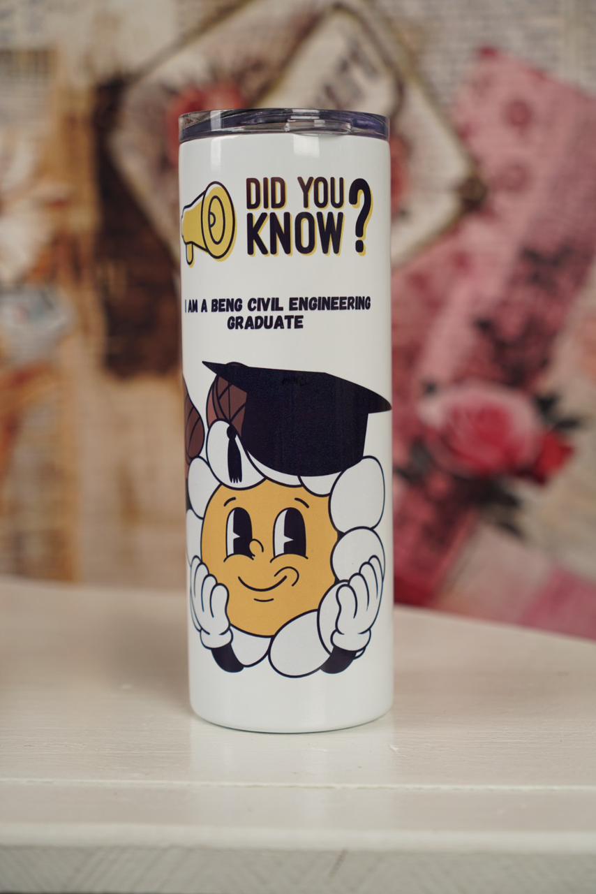 Personalised “Did You Know” Graduation Tumbler 600ml