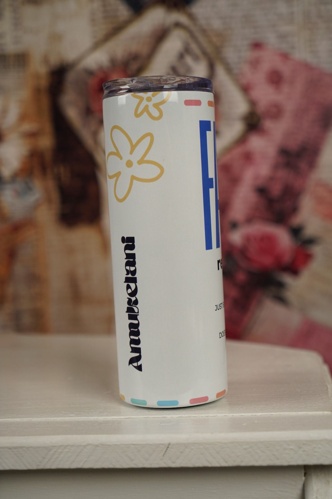 Faith Over Fear Inspirational Tumbler 600ml
