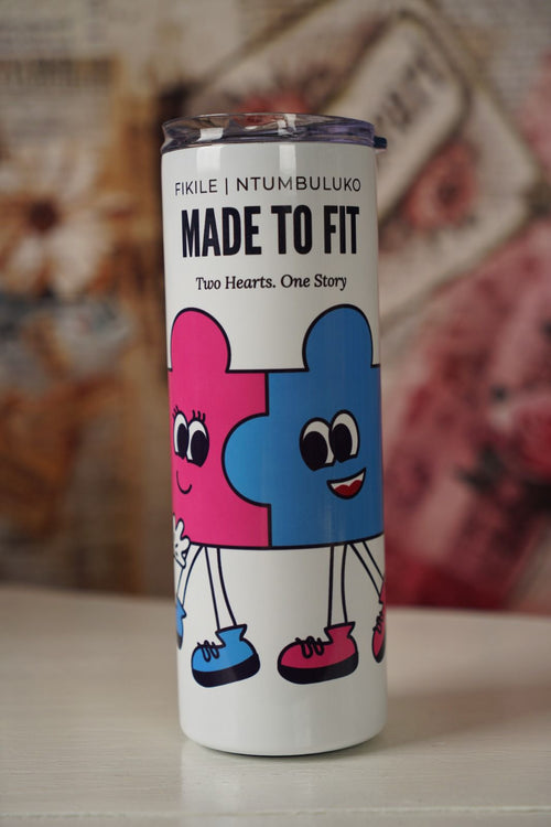 Custom Name Personalised Couple Puzzle Tumbler 600ml