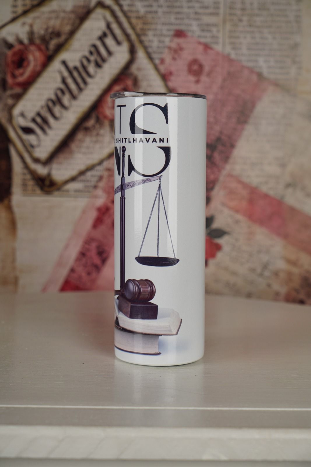 Personalised Law-Themed Tumbler 600ml