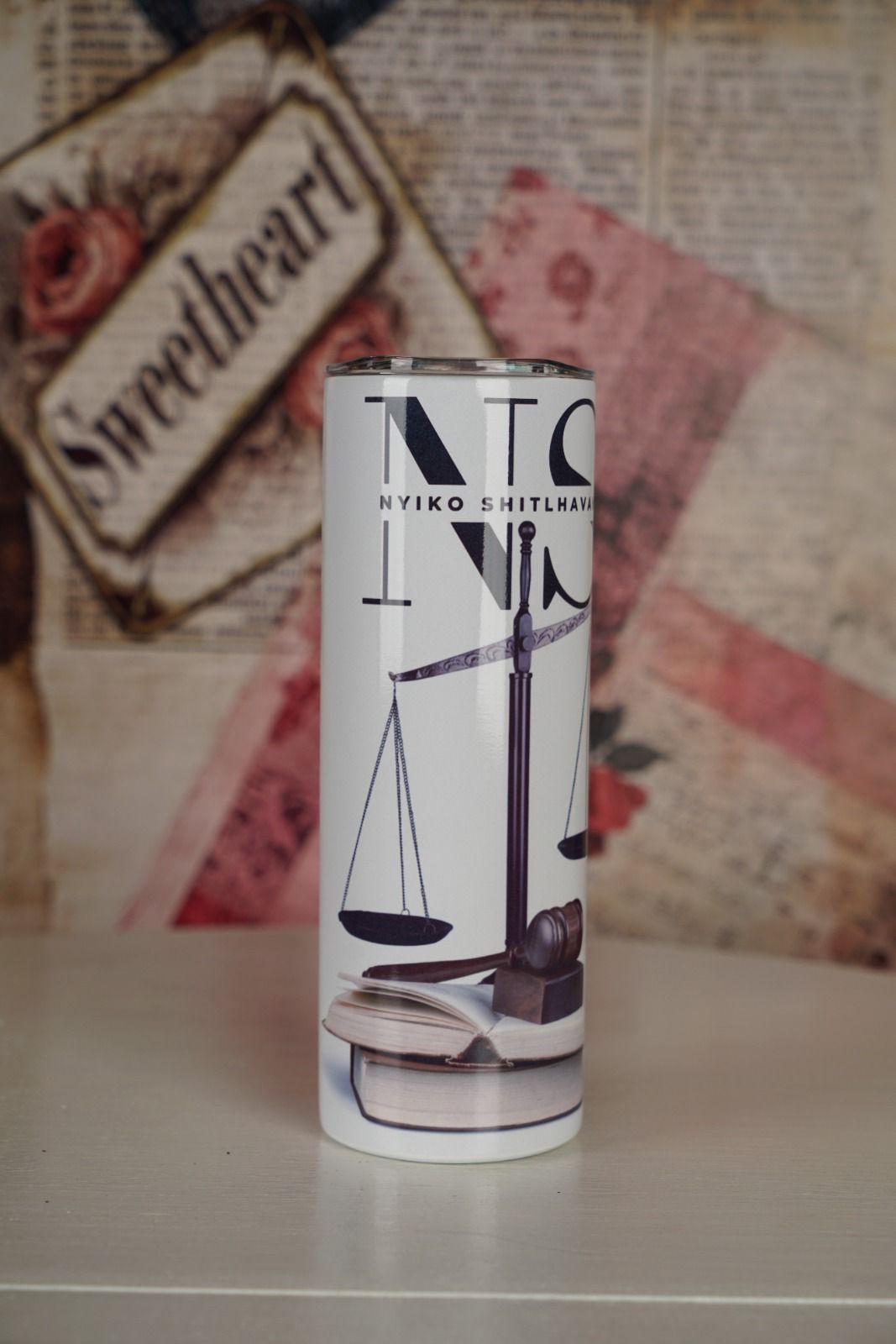Personalised Law-Themed Tumbler 600ml