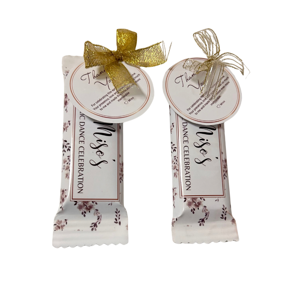 Custom chocolate wrappers personalised for gifts and special occasions