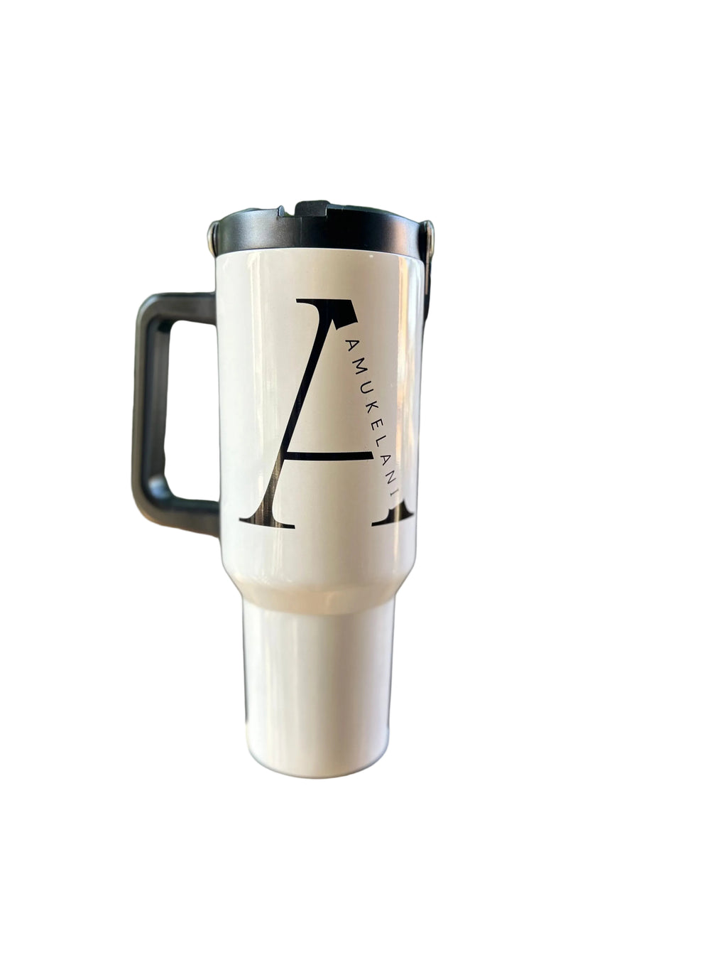 Personalised 40oz tumbler with two interchangeable lids