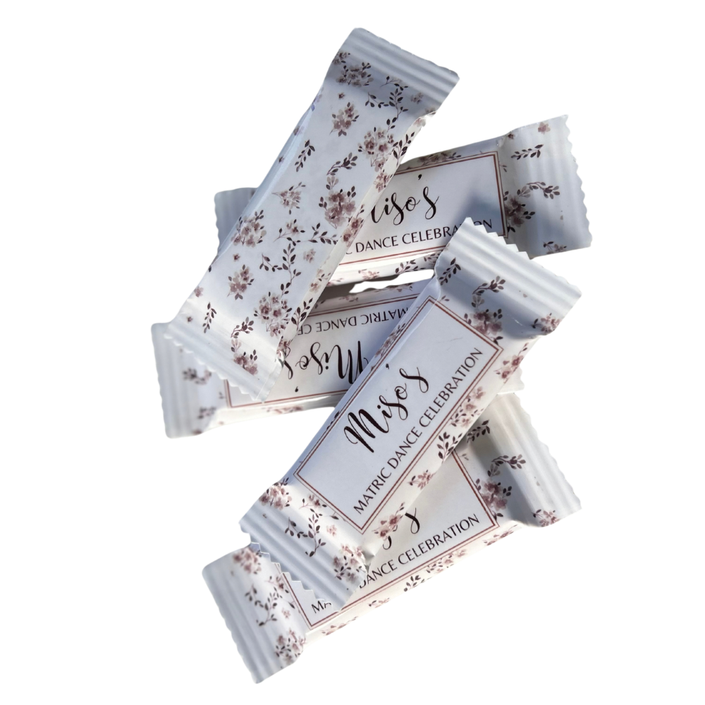 Personalised chocolate treats for matric dances, parties and corporate events bulk